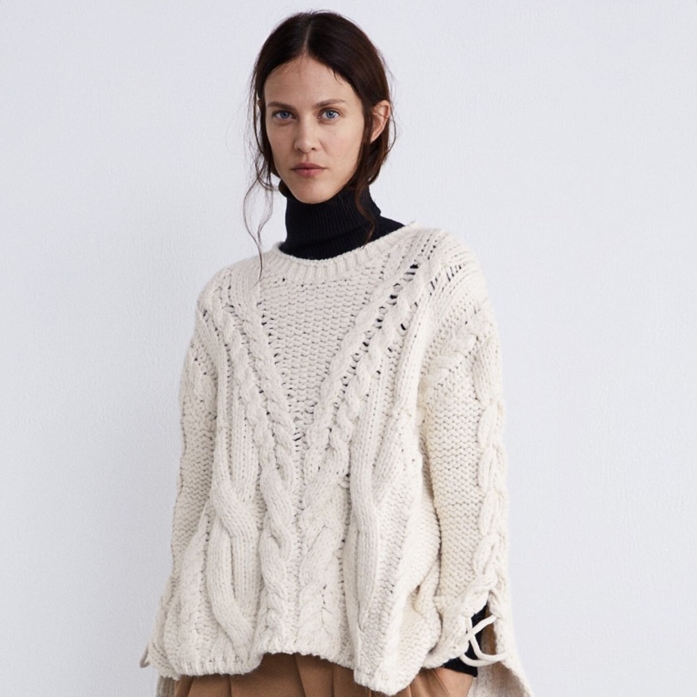 Zara Ribbed Knit Sweater - Picture 3 of 7